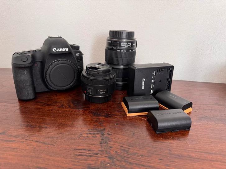 Canon 6D Mark II DSLR Camera met 2 lenzen en accessoires, Audio, Tv en Foto, Fotocamera's Digitaal, Zo goed als nieuw, Spiegelreflex