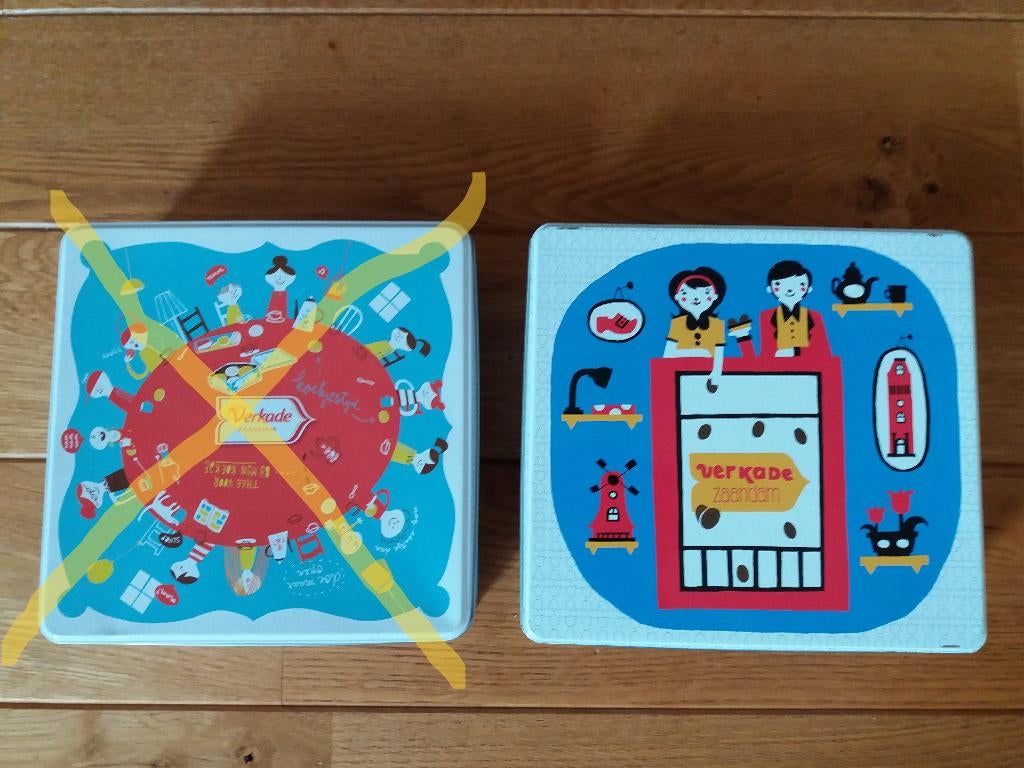 Mooi koekblik van Verkade, ziet er nog netjes uit, Ophalen of Verzenden, Zo goed als nieuw, Koek(jes), Verkade