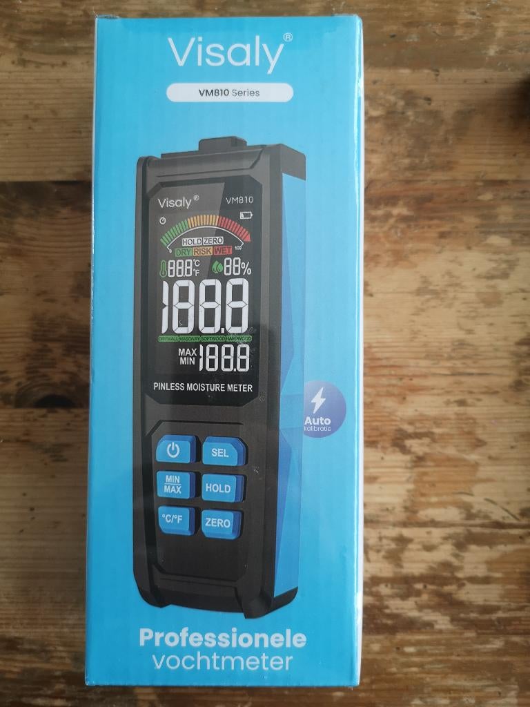 Professionele Vochtmeter, Visaly VM810, Ophalen of Verzenden, Nieuw