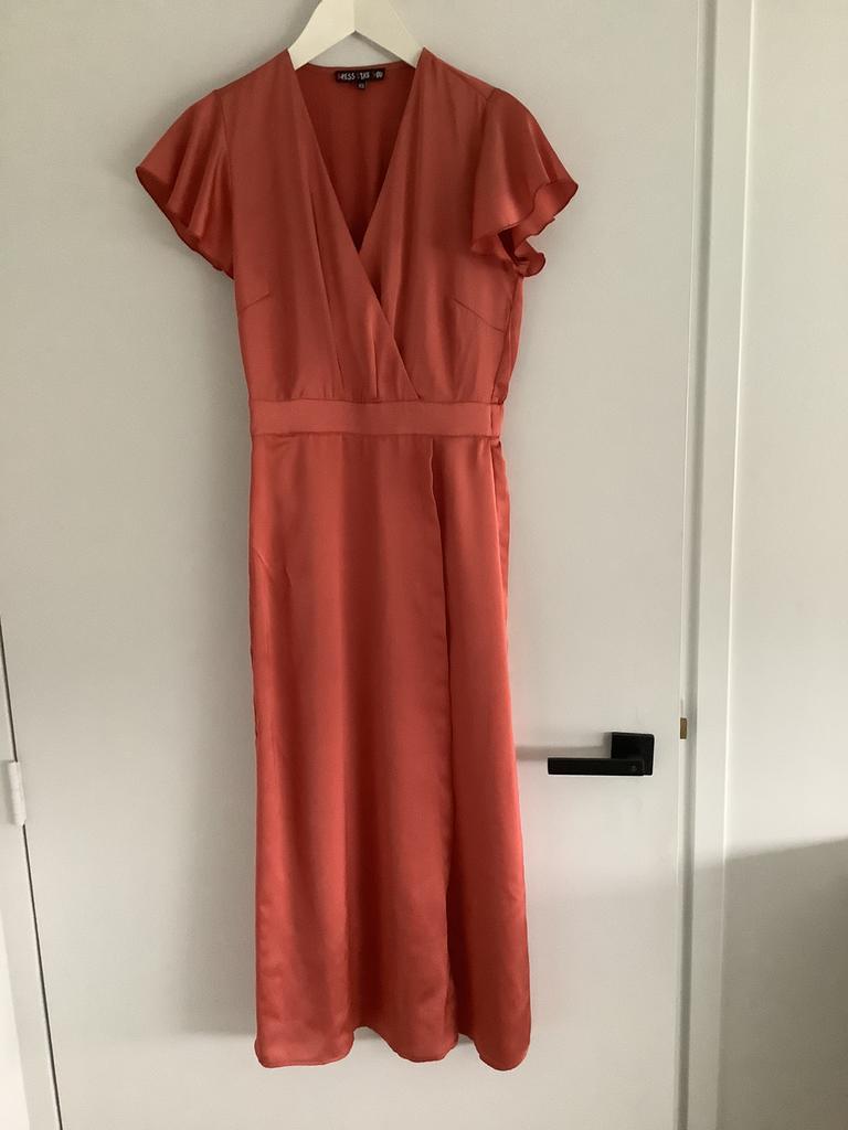 Prachtige feest jurk(Dress Like You), Galajurk, Oranje, Ophalen of Verzenden, Zo goed als nieuw