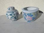 Antiek Chinese gemberpot en bloempot, Antiek en Kunst, Antiek | Keramiek en Aardewerk, Ophalen of Verzenden