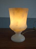 Albast Marmeren vintage lamp jaren 70, Huis en Inrichting, Lampen | Tafellampen, Ophalen of Verzenden, Gebruikt, Minder dan 50 cm