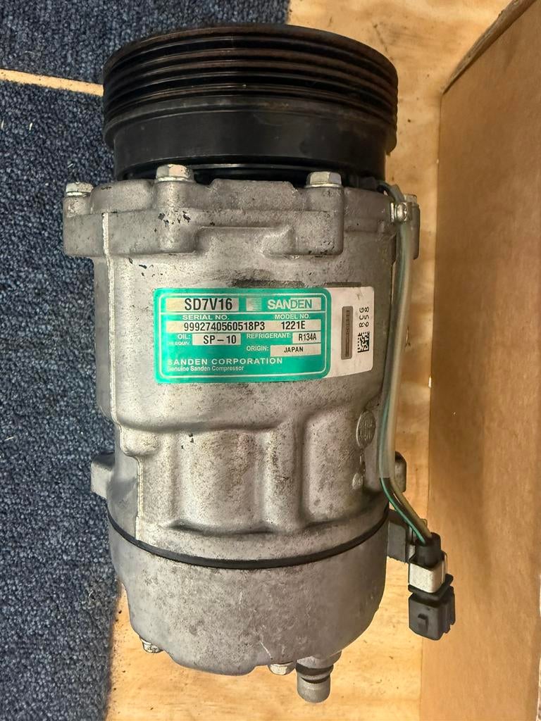 Originele Sanden SD7V16 Aircocompressor VW R32 VR6 V6 –A3/TT, Ophalen of Verzenden, Audi