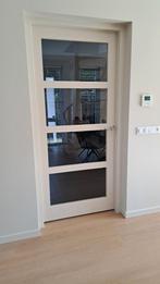 Drie moderne stompe binnendeuren met glas, Ophalen, 80 tot 100 cm, Binnendeur, Zo goed als nieuw