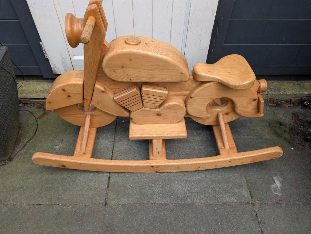 Houten hobbel motor, Ophalen of Verzenden