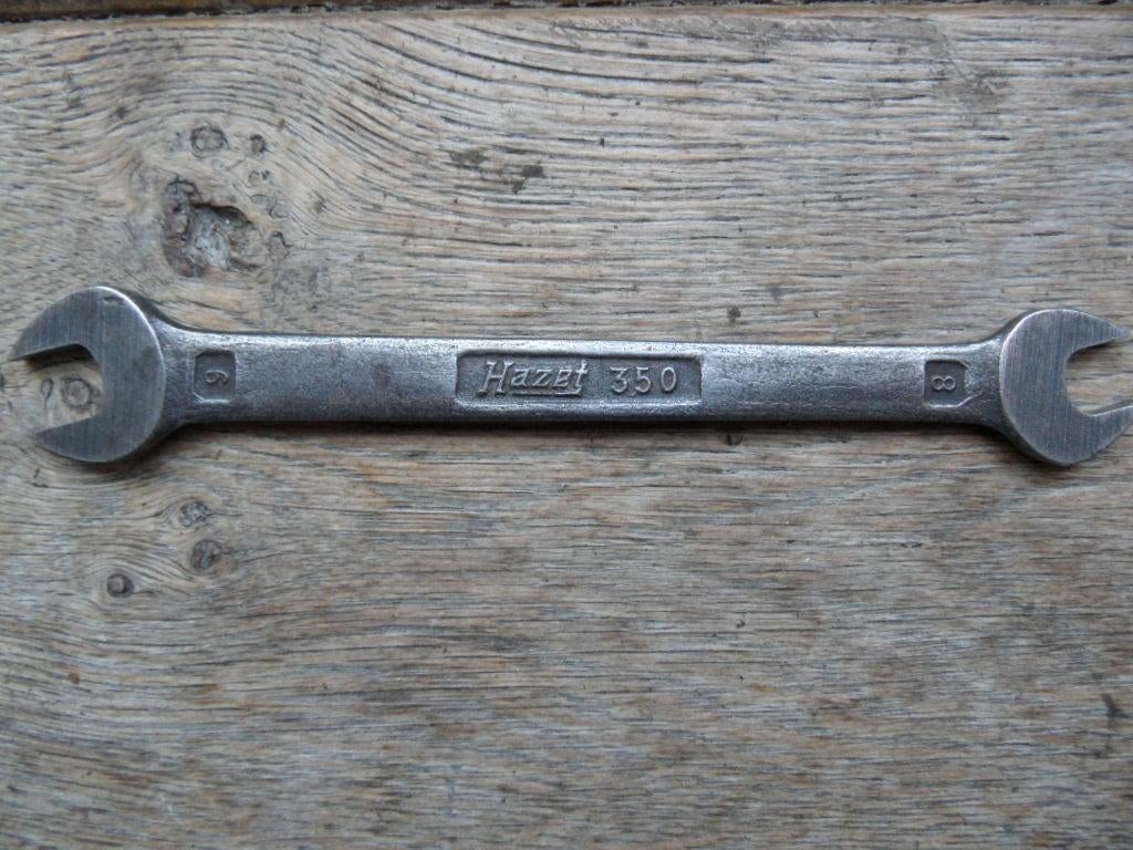 Hazet 350 steeksleutel 8 9, Ophalen of Verzenden, Gebruikt