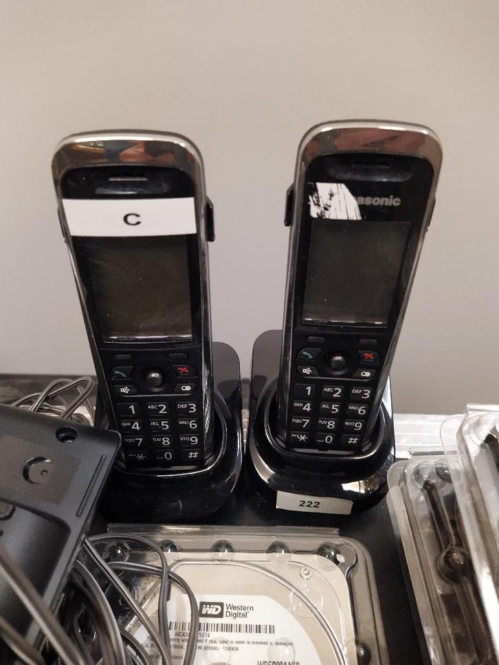 Panasonic KX-TGP500 DECT (2 Toestellen) (VoIP), Telecommunicatie, Vaste telefoons | Handsets en Draadloos, Gebruikt, 2 handsets