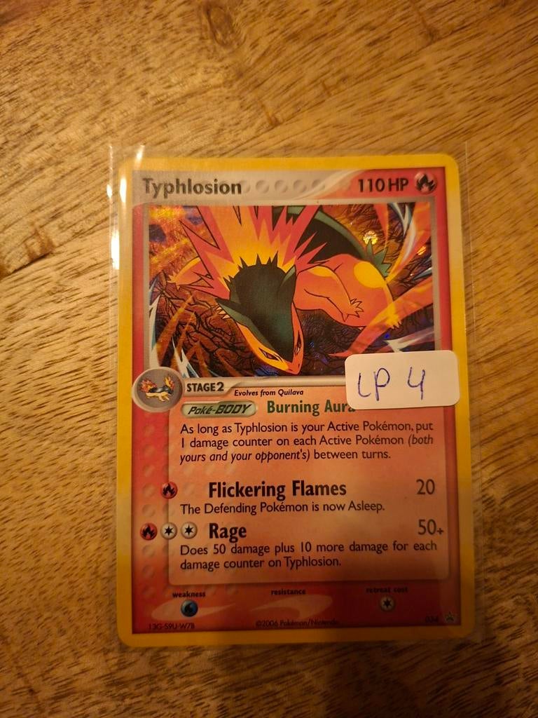 Typhlosion holo promo 034, Ophalen of Verzenden, Gebruikt, Losse kaart