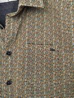 J90 No Excess maat S blouse overhemd beige/groen/blauw, Zo goed als nieuw, No Excess, Groen, Halswijdte 39/40 (M)