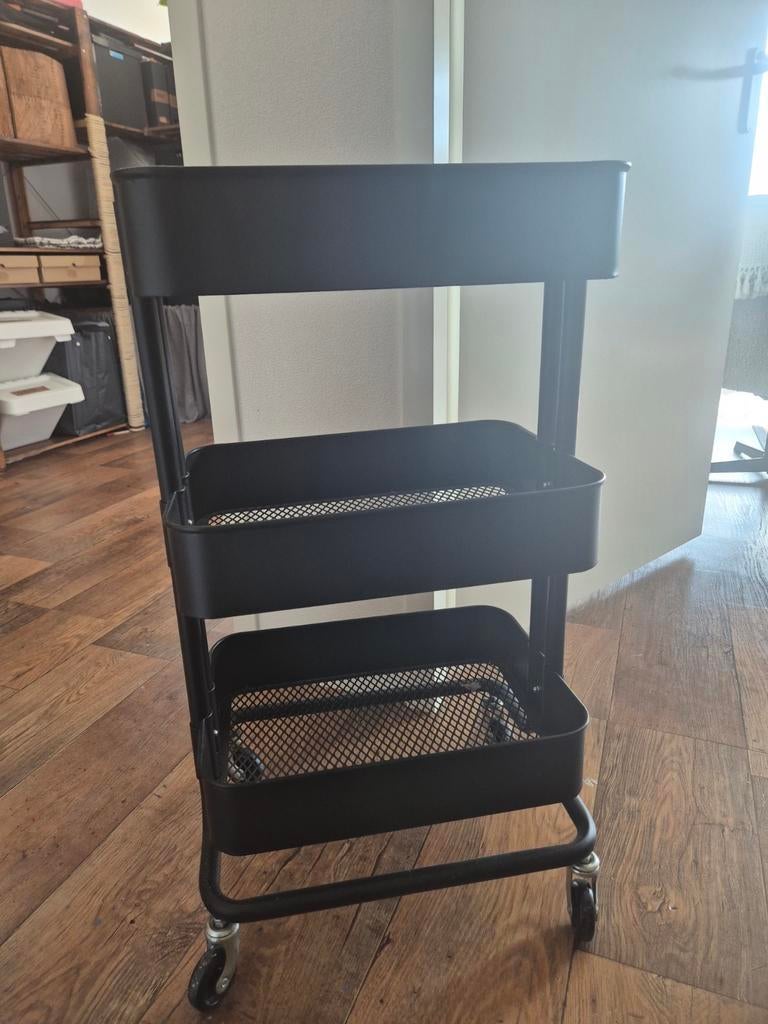 IKEA RÅSKOG roltafel / trolley - Zwart, Huis en Inrichting, Ophalen, Gebruikt