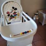 Vintage Mickey en minnie Mouse Kinderstoel - Wit Hout, Ophalen, Gebruikt, Overige typen