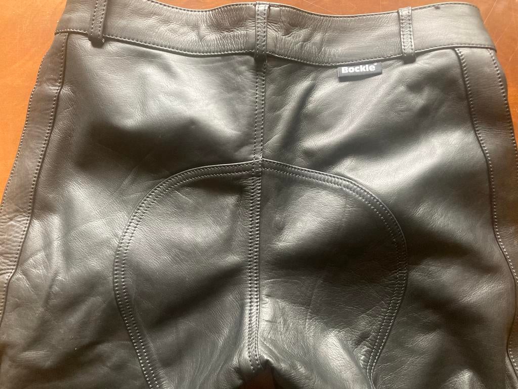 Bockle sadle nieuwe leren jeans mt 32 €85,incl verz postnl, Verzenden, Zo goed als nieuw, Blauw, W32 (confectie 46) of kleiner