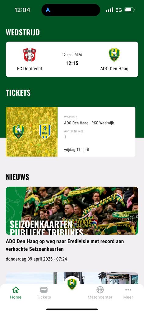 Ado den haag - rkc waalwijk, Eén persoon