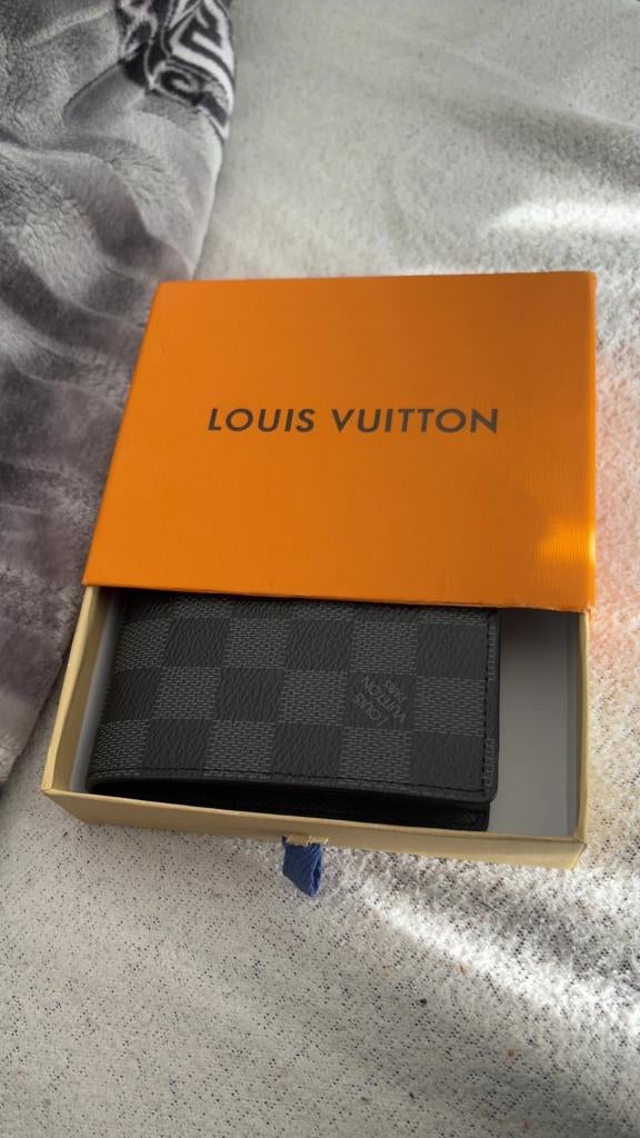 portemonnee, Zo goed als nieuw, Grijs, Leer, Ophalen