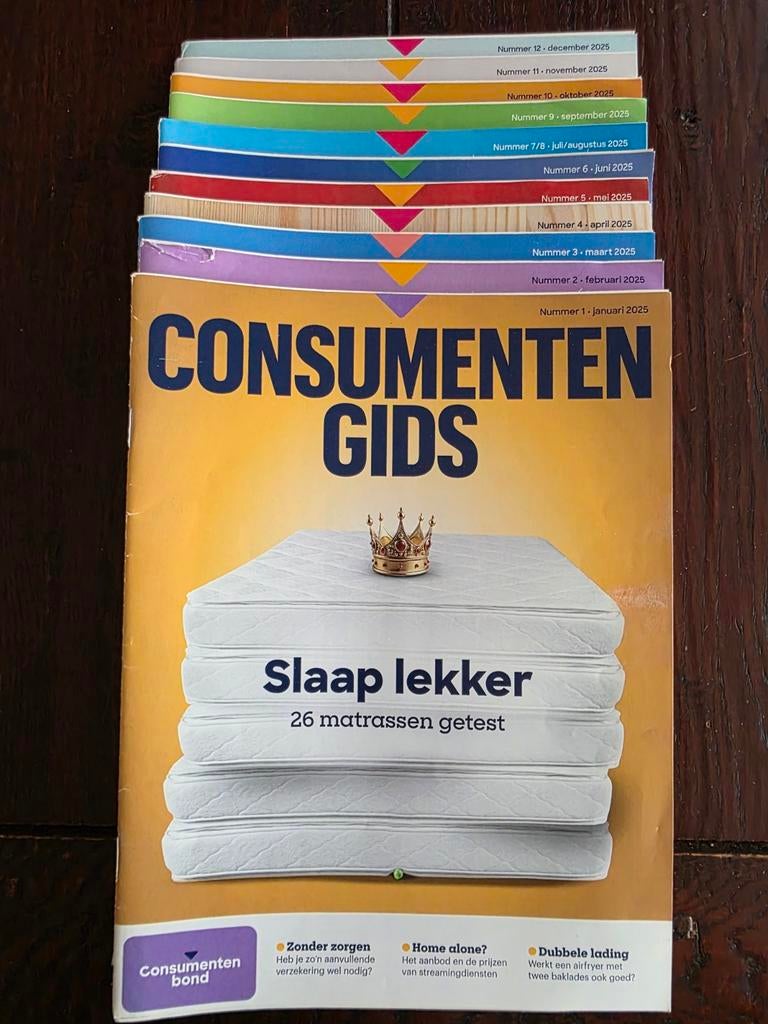 11 nummers Consumentengids 2025, Ophalen of Verzenden, Gelezen