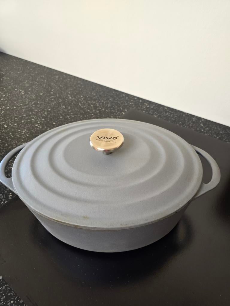 Gietijzeren braadpan Vivo, Ophalen, Gietijzer, Koekenpan of Braadpan
