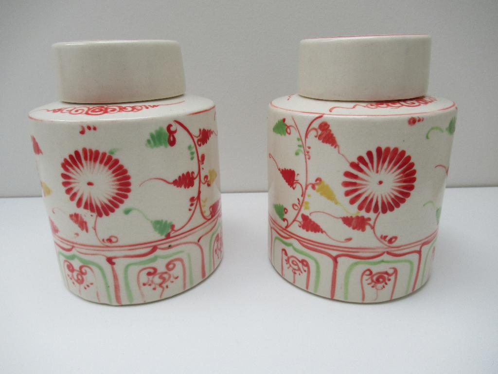 2 handgemaakte Fair Trade voorraadpotten uit Vietnam, Verzenden, Keramiek, Overige typen, Nieuw