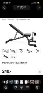 PowerMark 430C Verstelbare Fitnessbank, Ophalen, Zo goed als nieuw, Borst, Fitnessbank