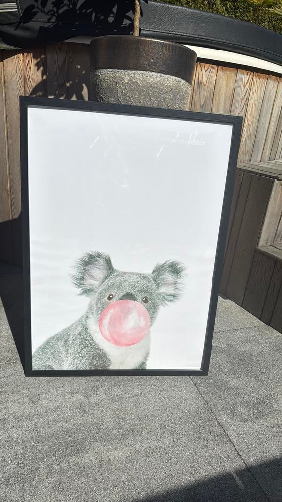 Grote Zwarte fotolijst Ikea Ribba met poster koala, Huis en Inrichting, Woonaccessoires | Lijsten, Ophalen, Zo goed als nieuw