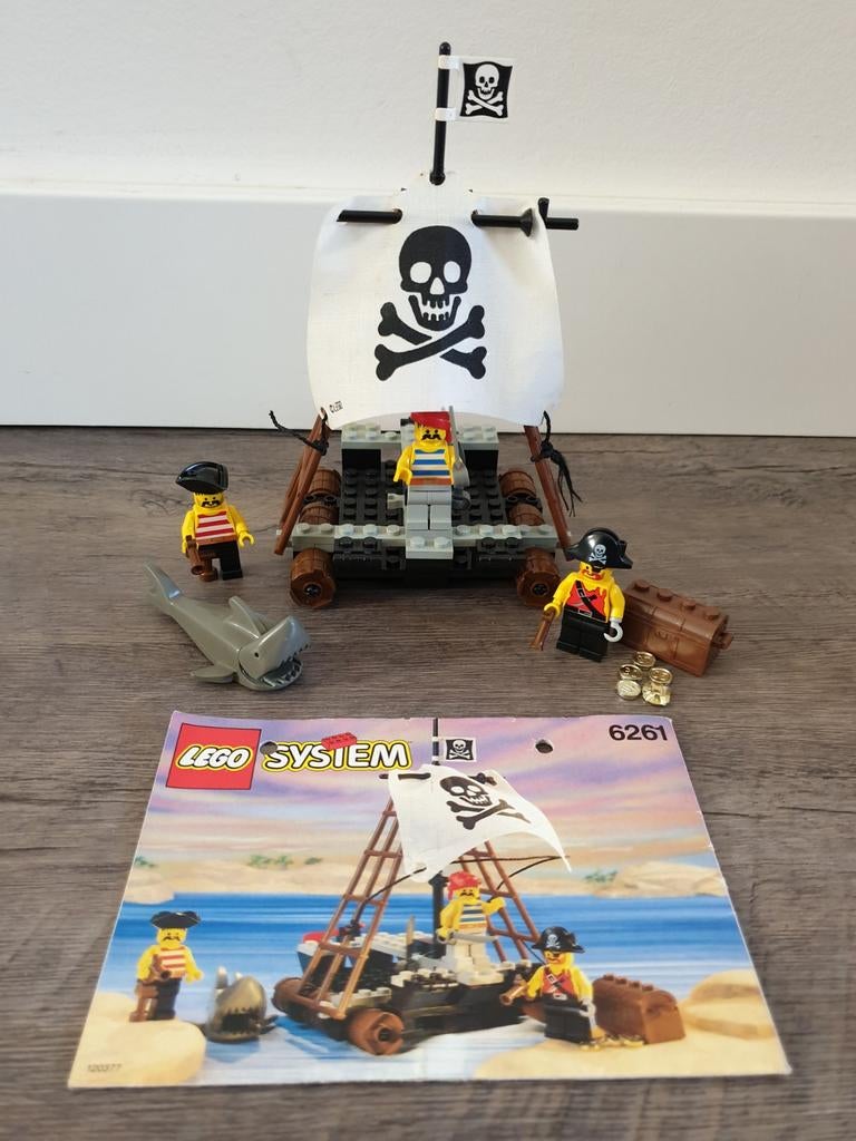 LEGO System 6261 Piraten Raft Raiders (1992), Kinderen en Baby's, Speelgoed | Duplo en Lego, Verzenden, Zo goed als nieuw, Complete set