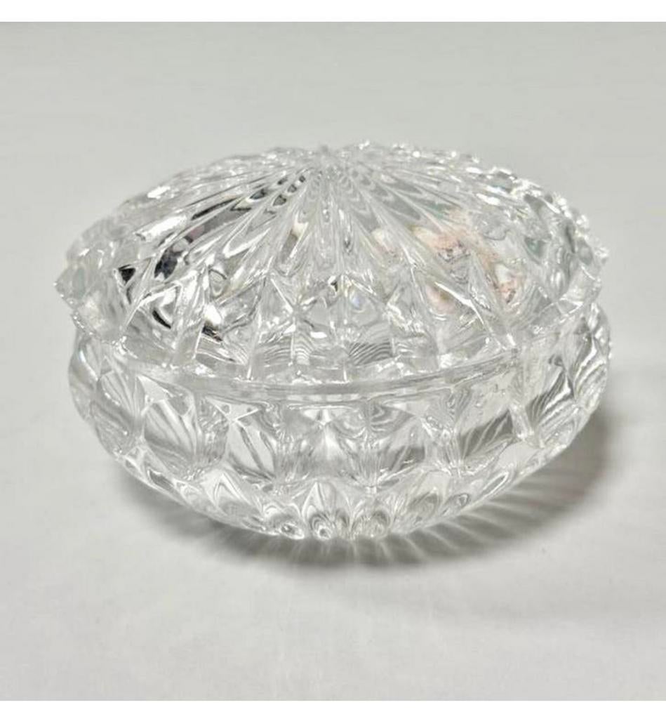 Vintage Kristallen Sieraden Bonbon Zeep Doosje met deksel, Antiek en Kunst, Ophalen of Verzenden