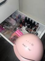 Complete Pink Gellac set – lamp +9 kleuren +base/top + tools, Ophalen of Verzenden, Zo goed als nieuw, Overige kleuren, Handen en Nagels
