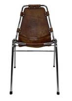 Vintage Dal Vera Les Arcs Perriand Cognac Stoel Design, Bruin, Les Arcs Perriand, Vintage, Ophalen of Verzenden