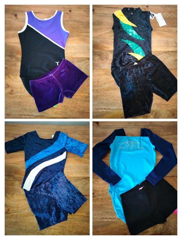 Diverse turnpakjes met turnbroekjes maat 164 Koopjes!, Kindermaat 146 t/m 176, Ophalen of Verzenden, Nieuw, Turnpak(je)