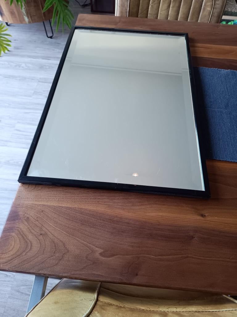 Antieke spiegel in zeer nette staat!, Ophalen, Rechthoekig, Minder dan 50 cm, Minder dan 100 cm