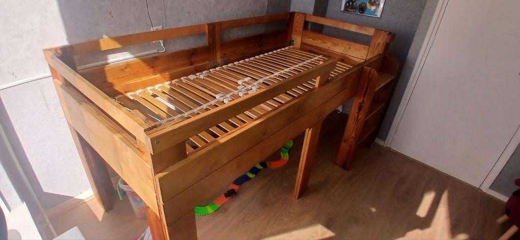 Eigen gemaakte hoogslaper, Ophalen, Gebruikt, Eenpersoons, 90 cm