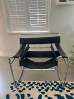 Wassily Frame stoel reproductie - Leer onderkant kapot, Gebruikt, Zwart, Leer, Ophalen of Verzenden
