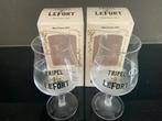 2 nieuwe tripel lefort  bierglazen, Verzamelen, Biermerken, Ophalen, Nieuw, Glas of Glazen, Overige merken
