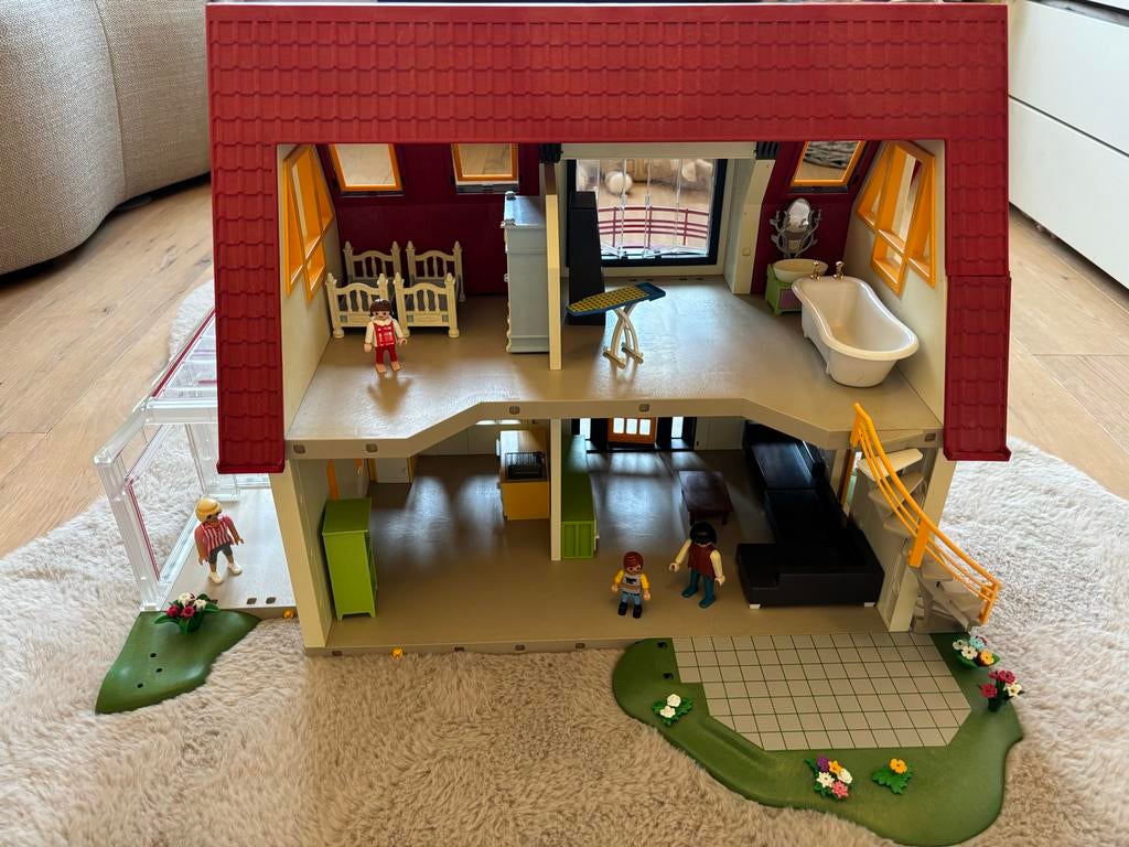 Playmobil huis met toebehoren, Ophalen of Verzenden, Gebruikt, Complete set
