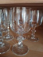 5 kristallen rode wijnglazen, Antiek en Kunst, Antiek | Glas en Kristal, Ophalen