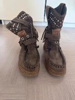 El Vaquero suede boho laarzen mt 39 khaki/army, Hoge laarzen, Ophalen of Verzenden, Zo goed als nieuw, Groen