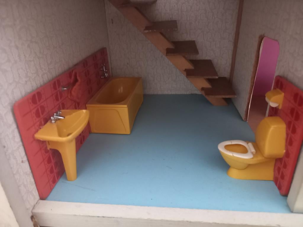 Lundby badkamer 3 delig., Ophalen of Verzenden, Poppenhuis