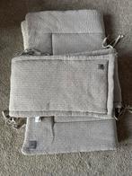 Jollein Blis Knit Boxkleed & Boxomrander Nougat 80x100, Ophalen of Verzenden, Zo goed als nieuw, Rechthoekig, Boxkleed