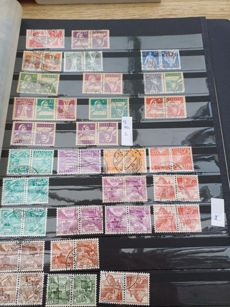 Zwitserland  grote partij samendrukken gestempeld Mi 1.125 e, Postzegels en Munten, Postzegels | Volle albums en Verzamelingen