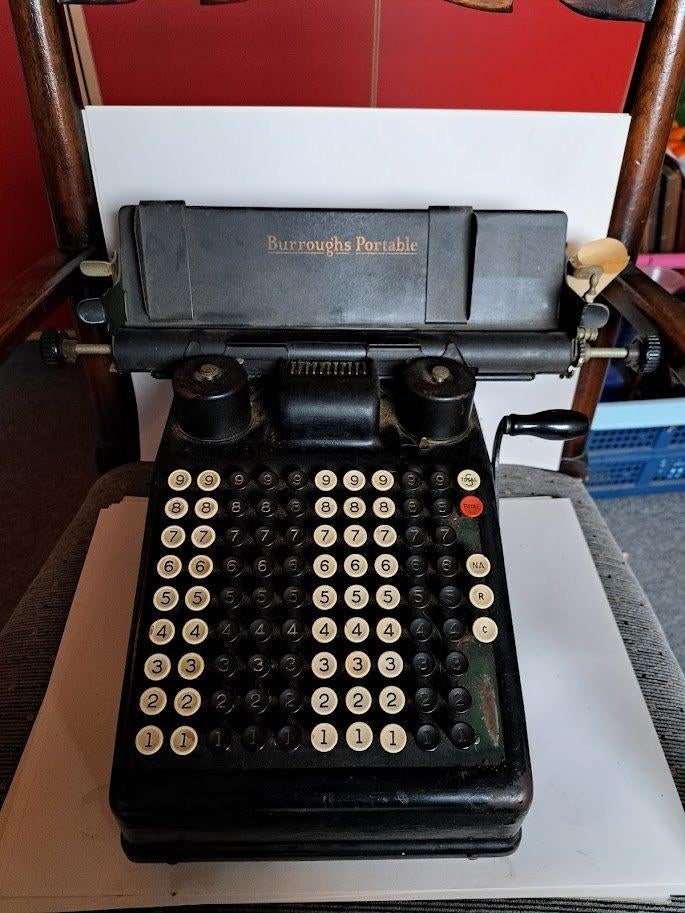 antieke telmachine merk Burroug'hs, Antiek en Kunst, Ophalen