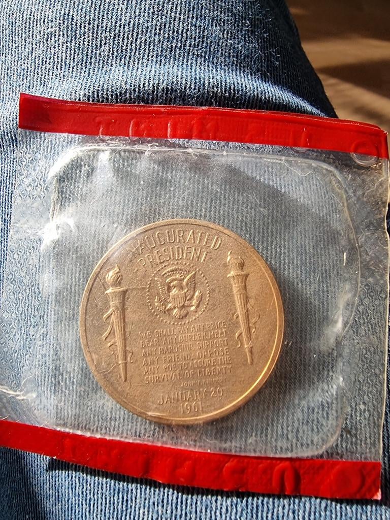 John F. Kennedy Inauguratie Medaille 1961, Postzegels en Munten, Munten | Amerika, Ophalen of Verzenden, Losse munt
