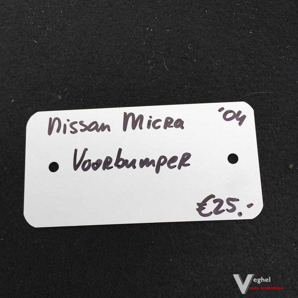 Nissan Micra 2004 Voorbumper, Ophalen, Gebruikt, -, Voor