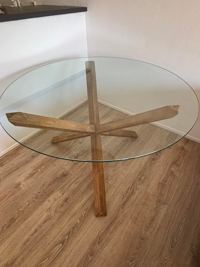 Eetafel, Gebruikt, 100 tot 150 cm, 50 tot 75 cm, Rond