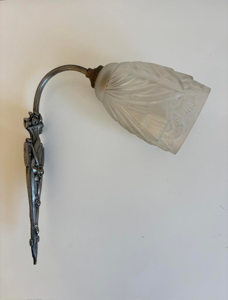 Antiek Art Deco wandlampje, Ophalen of Verzenden