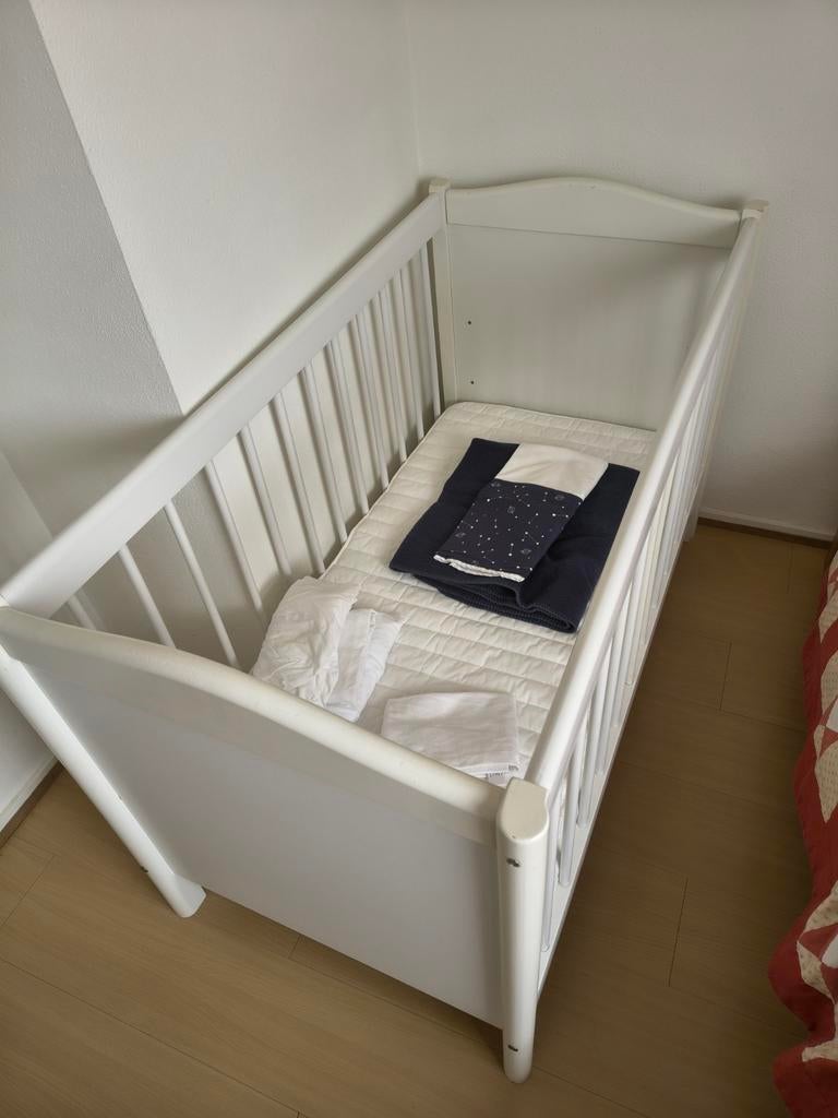 Wit ledikant, Kinderen en Baby's, Ophalen, Gebruikt, Ledikant
