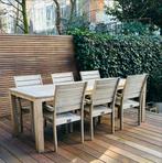 ROugh-S Teakhouten Tuinset 7-delig, Ophalen, Gebruikt, Eettafel, 6 zitplaatsen