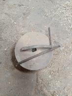 Zandsteen , slijpsteen, Ophalen, Metaaldraaibank