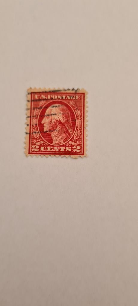 8159 usa george washington 1917 zeldzame uitgiftejaar, Postzegels en Munten, Postzegels | Amerika, Verzenden, Noord-Amerika