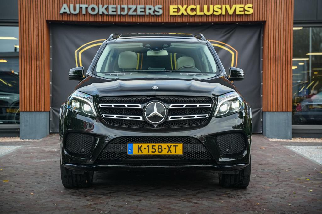 Mercedes-Benz GLS 400 4MATIC Panoramadak Adapt. Cruise Desig, Auto's, Stof, Gebruikt, Euro 6, 7 stoelen