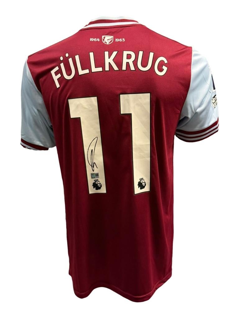 Niclas Füllkrug West Ham United 24/25 gesigneerd thuis shirt, Buitenlandse clubs, Soccersignings.nl, Shirt, Ophalen of Verzenden