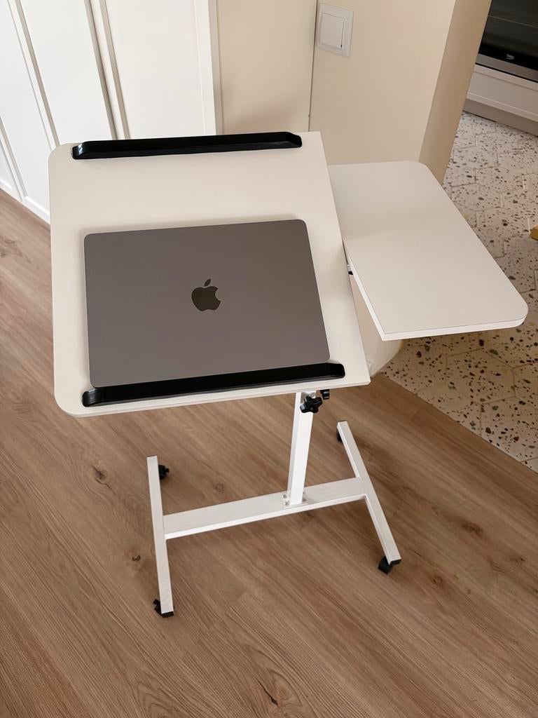 Laptoptafel bureau bijzetafel laptophouder verstelbaar, Ophalen, Gebruikt, In hoogte verstelbaar